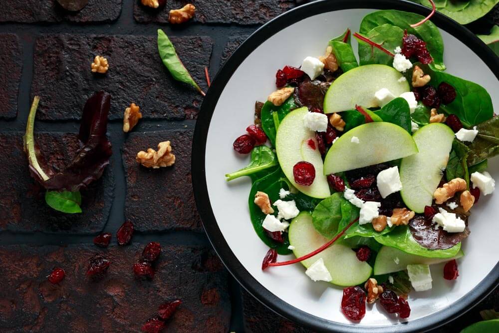 Ensalada De Manzana Y Espinacas